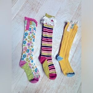 Lot of 2 Matilda Jane knee high socks NWOT size M